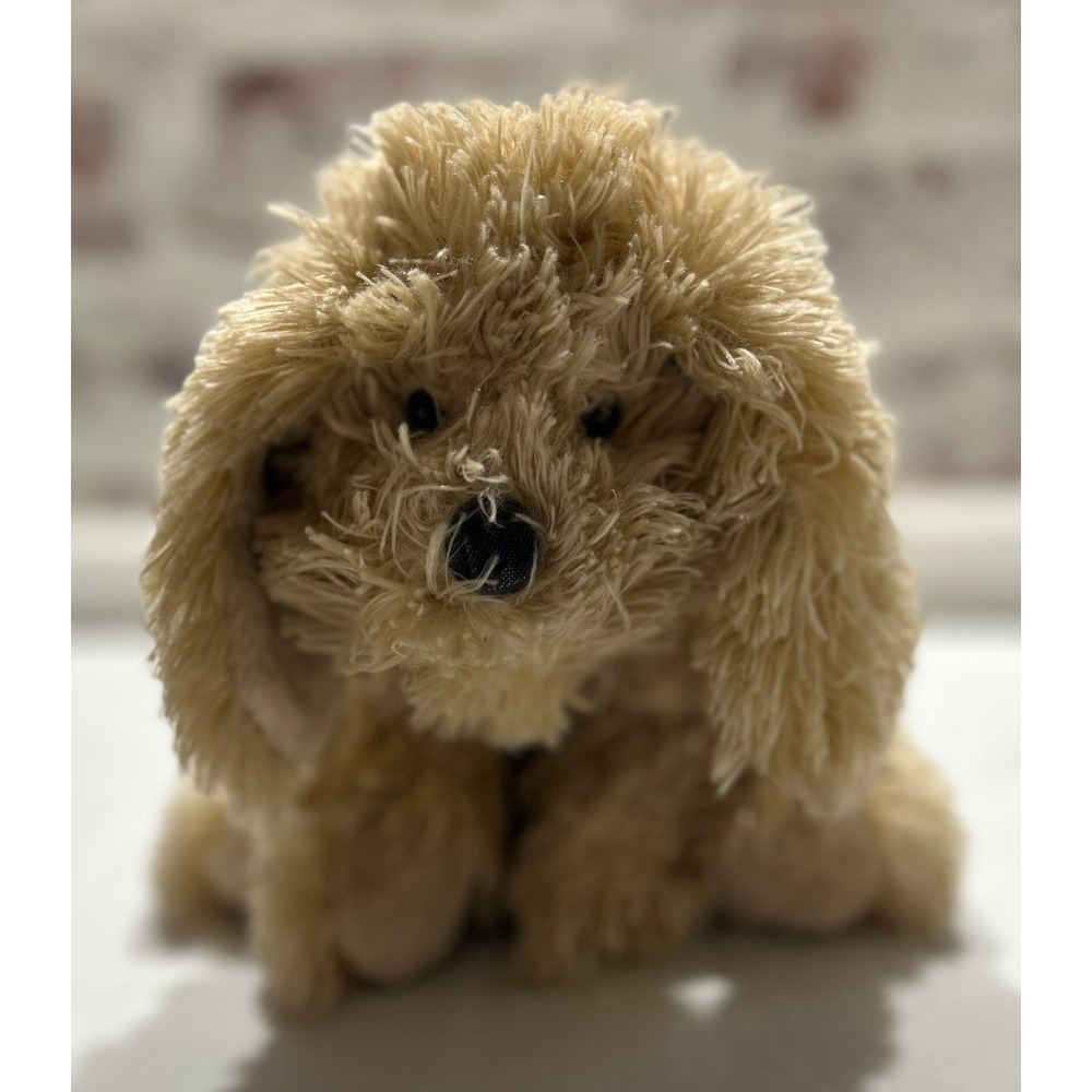 Boyds Bears and Friends Plush Dog Tan Shaggy Puppy Stuffed Animal 9 inch